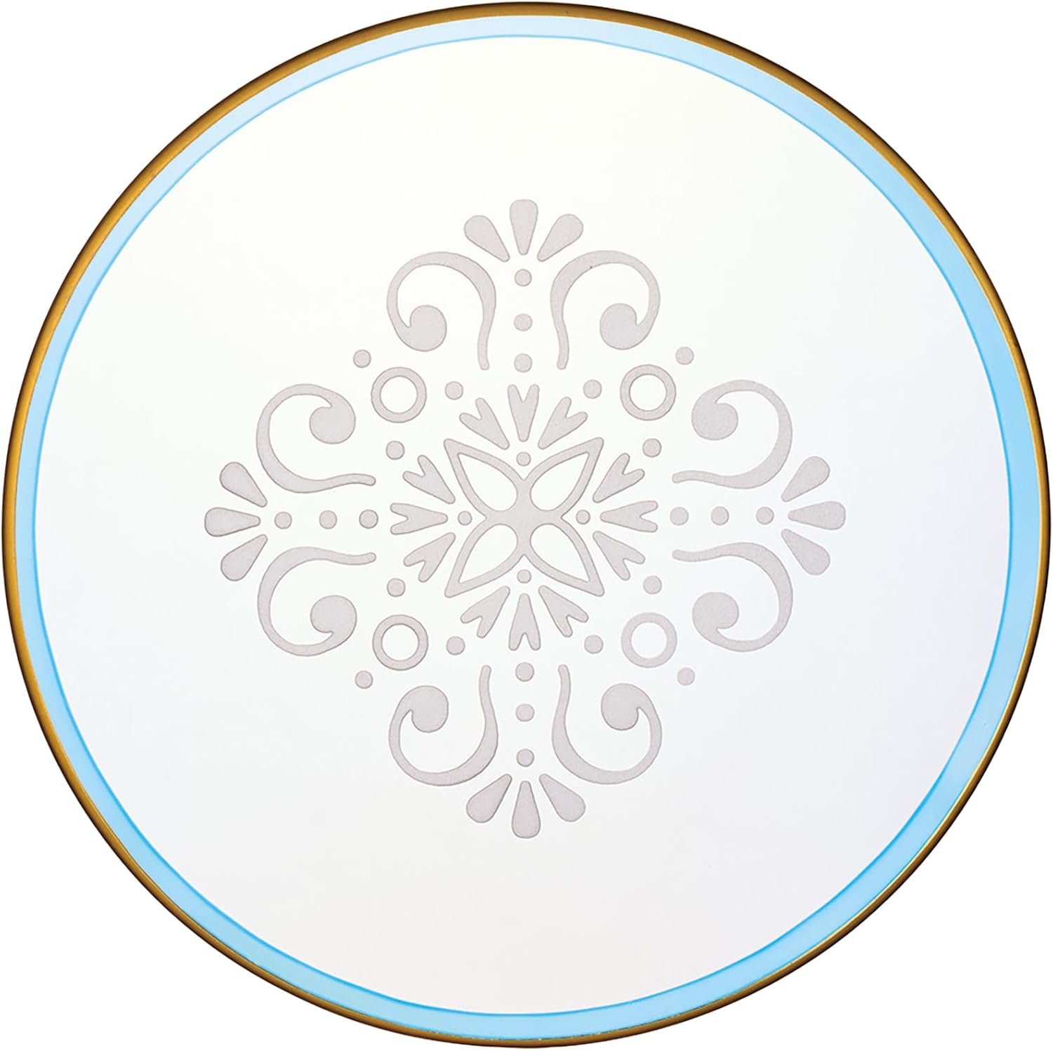 Otsuka Glass 42S402 Lizse" Plate, Dish, Glass, Saucer, Approx. 5.5 inches (14 cm), Oriental Aoska, Blue, Made in Japan