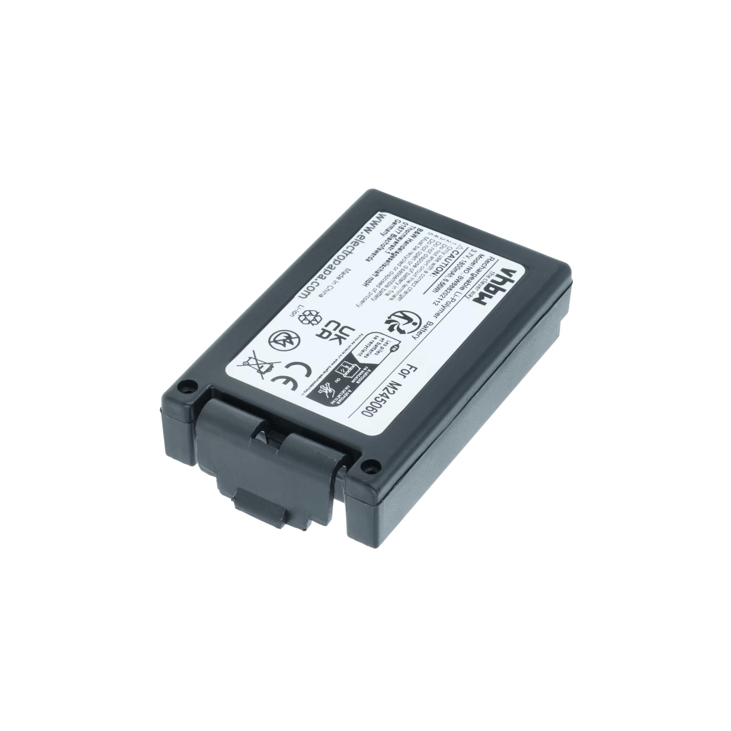 vhbw 2x batteria sostituisce Teleradio M245060, 22.381.2, D00004-02 per Radiocomando Industriale, Telecomando (1800mAh, 3,7V, Li-Poly) - Nero