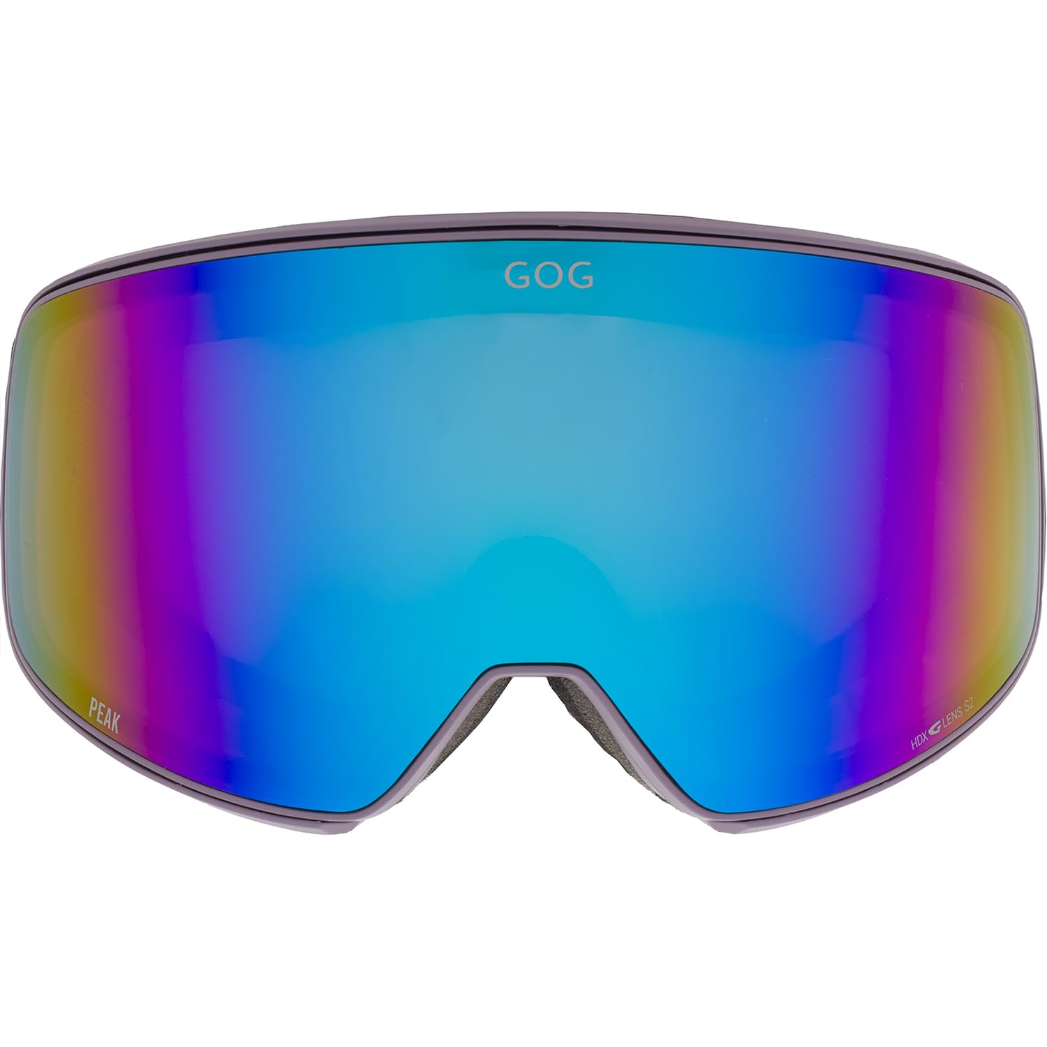GOG Occhiali da sci PEAK con telaio ottico OTG, protezione UV400, doppio vetro HDX G-LENS, rivestimento FOG BLOK, telaio flessibile in TPU, custodia inclusa
