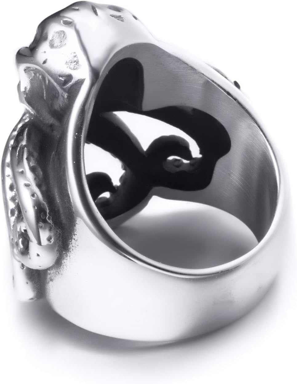 Stainless Steel Octopus Ring for Men Tentacles Retro Gothic Punk Style Jewelry Silver Black Vintage Rings,Size 8-13 - Image 5