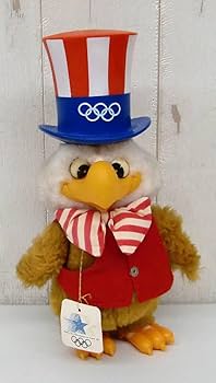 ロサンゼルスオリンピック★イーグルサム★陶器 人形 1984年ロサンゼルスオリンピック マスコット イーグルサム 陶器製 置物