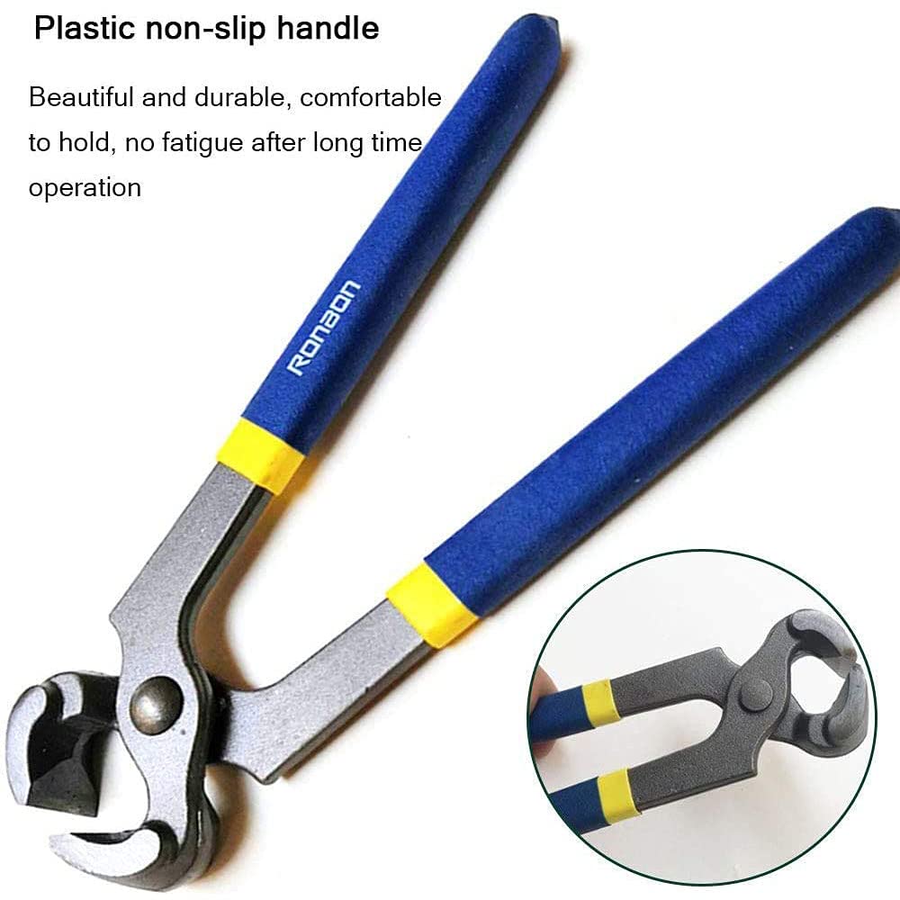 Pinzas para cascos para caballos, pinzas para herradores de cascos de caballos, pinzas para uñas, pinzas para uñas de cascanueces, pinzas para uñas, pinzas para cables de tracción, herramienta de re