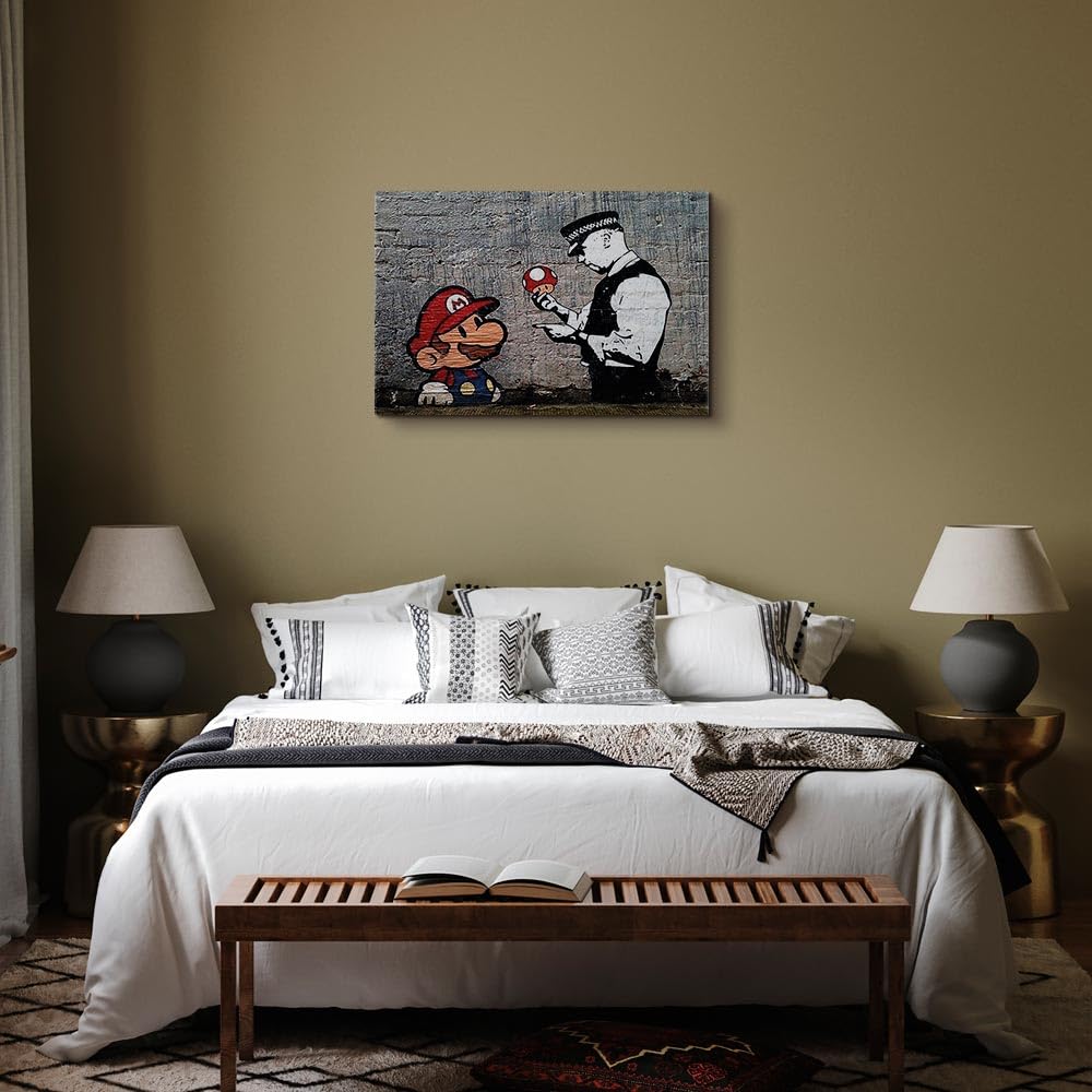 B&D XXL - Quadro Acustico Moderno Street Art 1 pezzo schiuma acustica Quadri Moderni Camera da Letto Matrimoniale - Stampa su Tela - Pannelli Fonoassorbenti Decorativi - Fonoassorbente Acustiche
