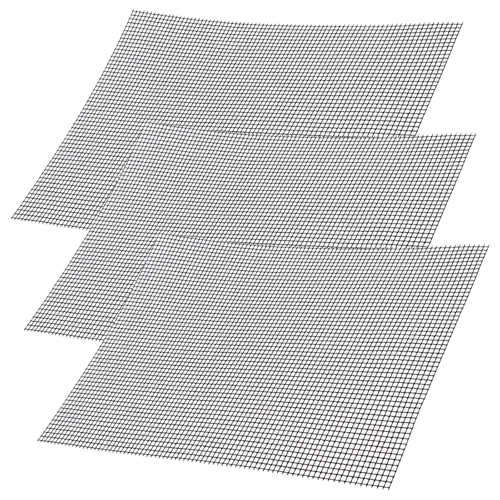Juego de 3 esterillas para barbacoa, rejilla antiadherente, 42 x 36 cm, red de teflón, reutilizable, para barbacoa de gas, carbón, parrilla eléctrica, horno, cocina