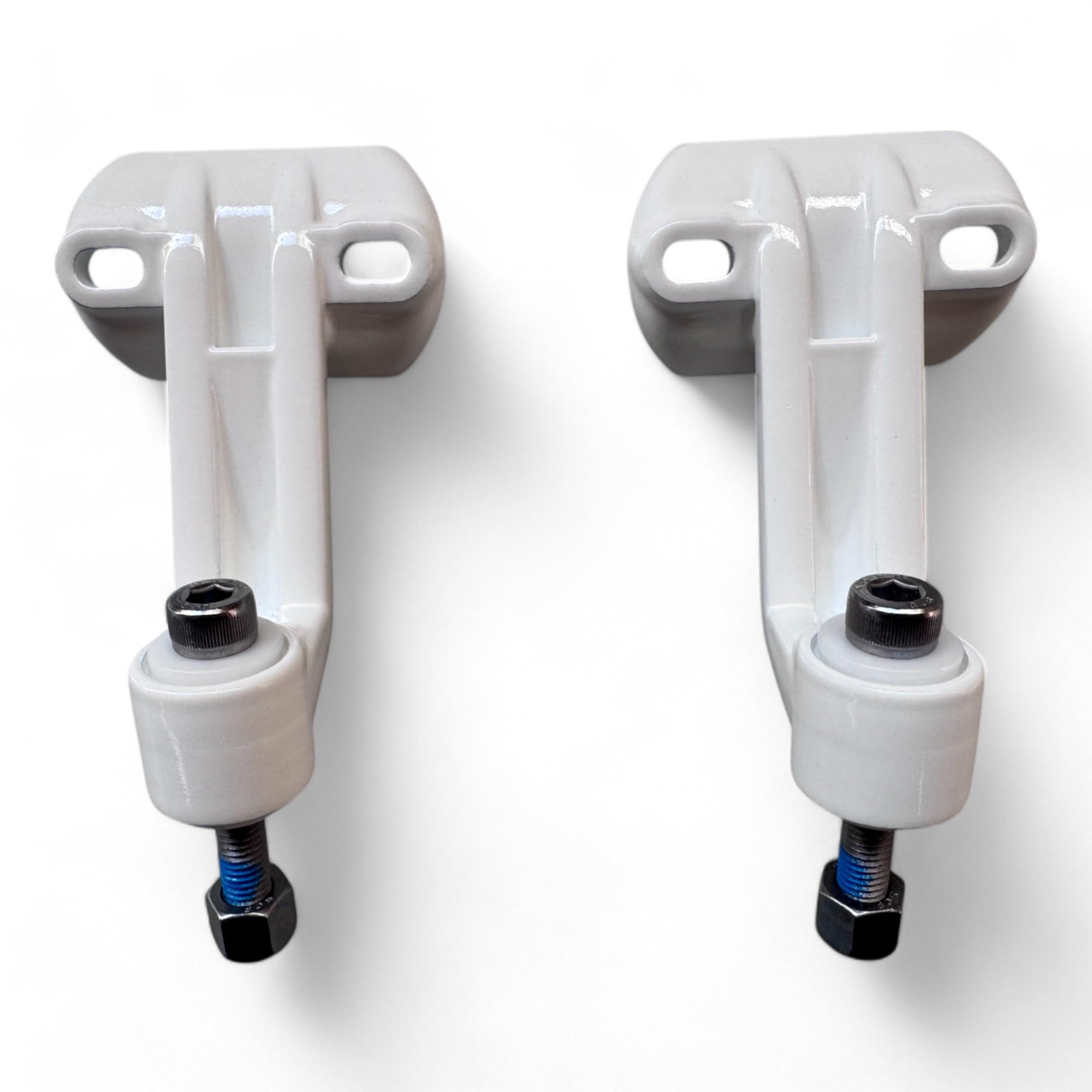 Teletoldo – Soporte Frontal de Brazo Extensible para Toldo ● Juego Completo con Pletinas, Tornillos y Embellecedores ● Repuesto en Aluminio – Verifica Medidas