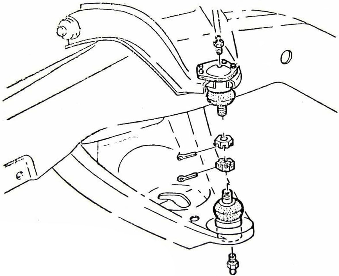 Inline Tube Compatible with 1964-72 GM A-Body Front Upper Ball Joint 1pc
