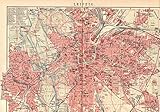  Leipzig. Farbiger Stadtplan 1 : 24.000 von 1912