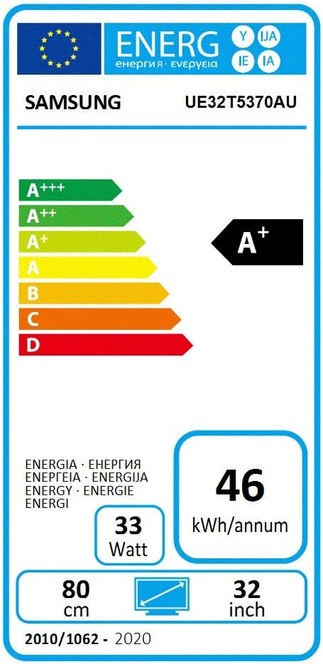 Samsung T5370 Smart TV 32, Full HD, Wi-Fi, 2020, compatibile con Alexa
