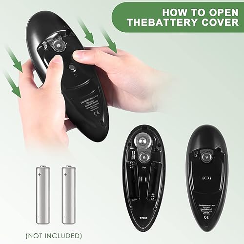 Miniatura 6 de One Touch Battery Operated Electric Can Opener Open Almost Can Smooth Edge, Electric Can Openers for Kitchen Food-Safe Magnetic Catches Cover,