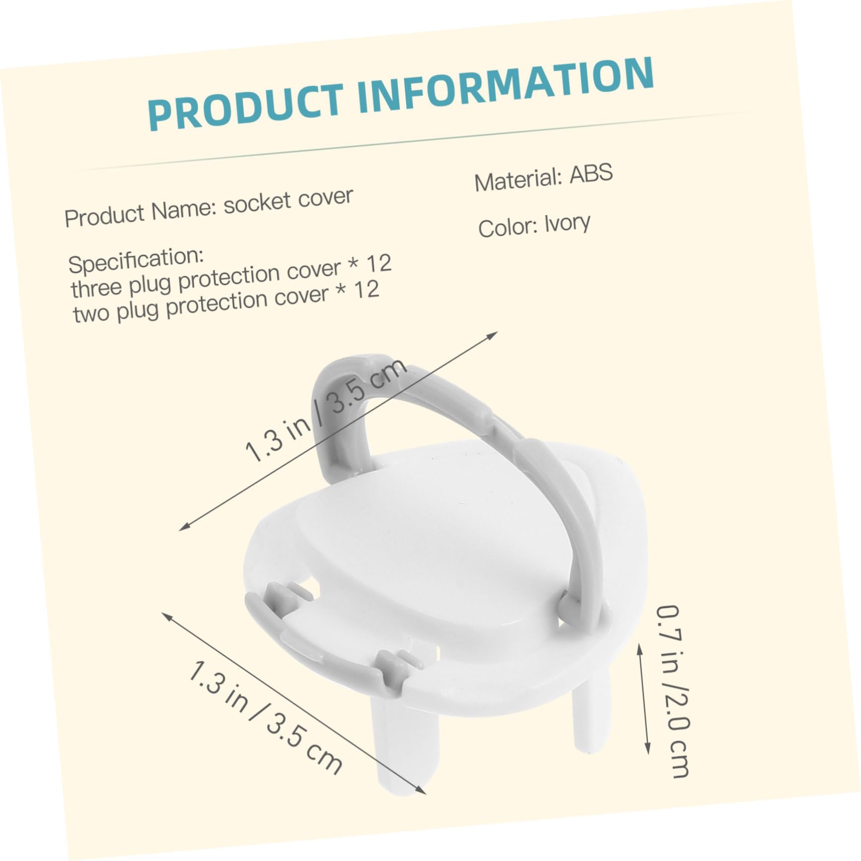 ARTIBETTER Protective Cover for Electric Shock Baby Socket Covers Plastic Socket Protectors Plug Guards