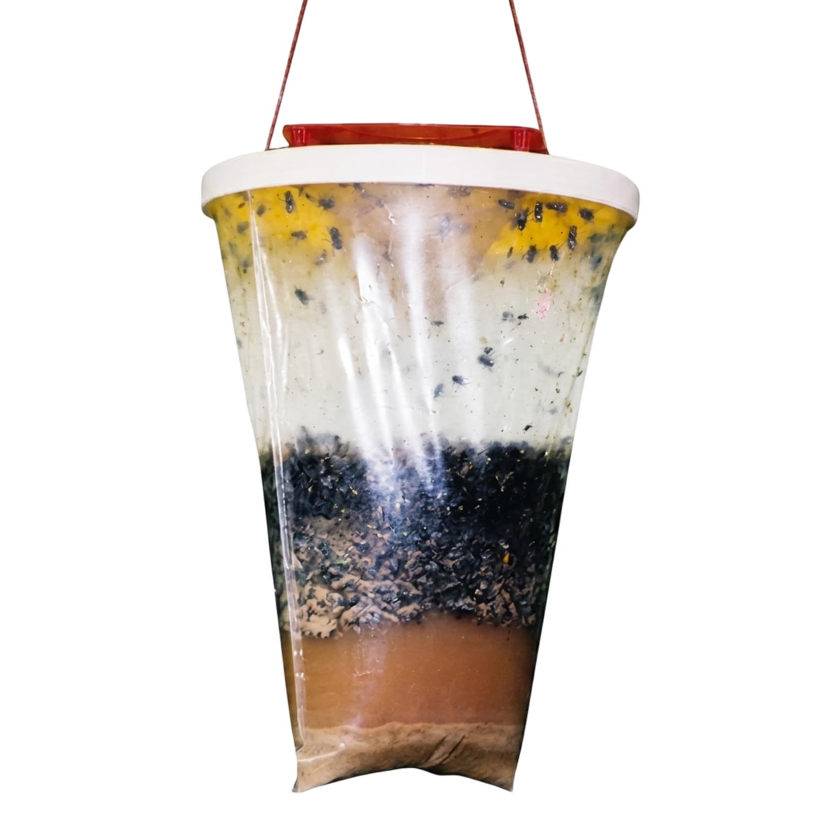Fly Trap Bags, Hanging Fly Trap, High Capacity Fly Catcher Outdoor, Fast Acting Fly Catcher, Effective Outdoor Fly Traps for Garden Barn Farm