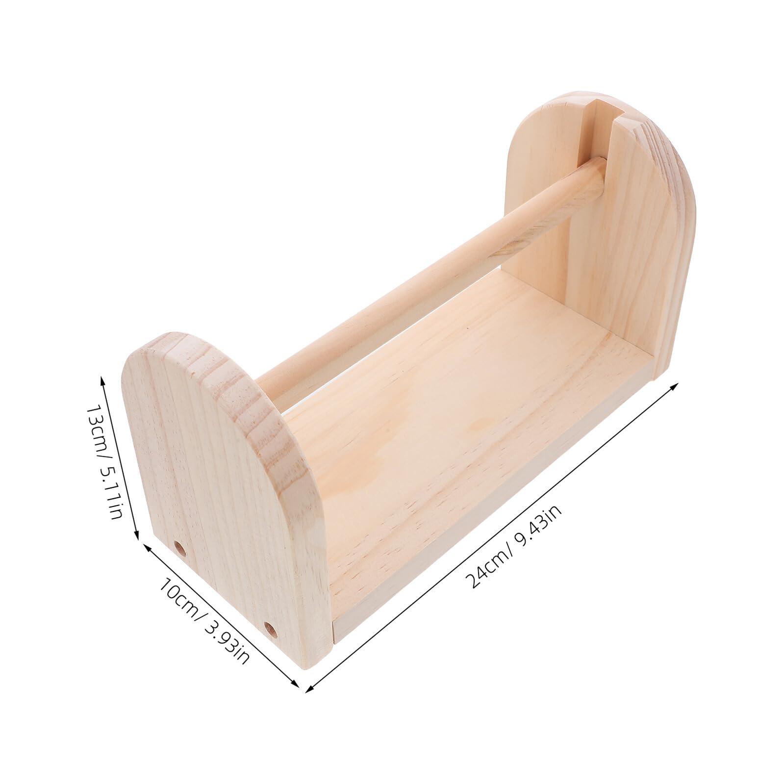 Healeved Dispenser per Nastro Adesivo Grande in Legno Porta Nastro Adesivo da Scrivania Ampia Capacità Supporto Decorativo per Ufficio Aula e Casa Organizer per Pezzi di Mascheratura e