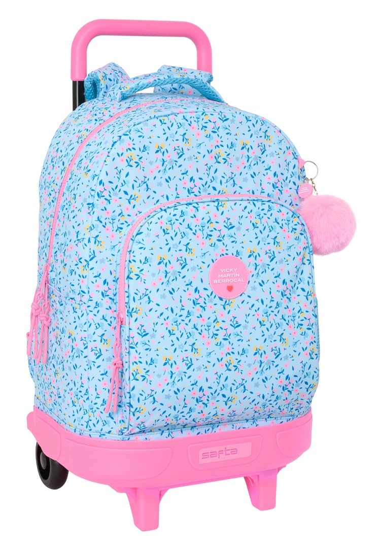 Safta VMB PARAÍSO - Mochila Grande con Ruedas, Compacta, Extraíble, Ideal para Niños de Diferentes Edades, Cómoda y Versátil, Calidad y Resistencia, 33x22x45 cm