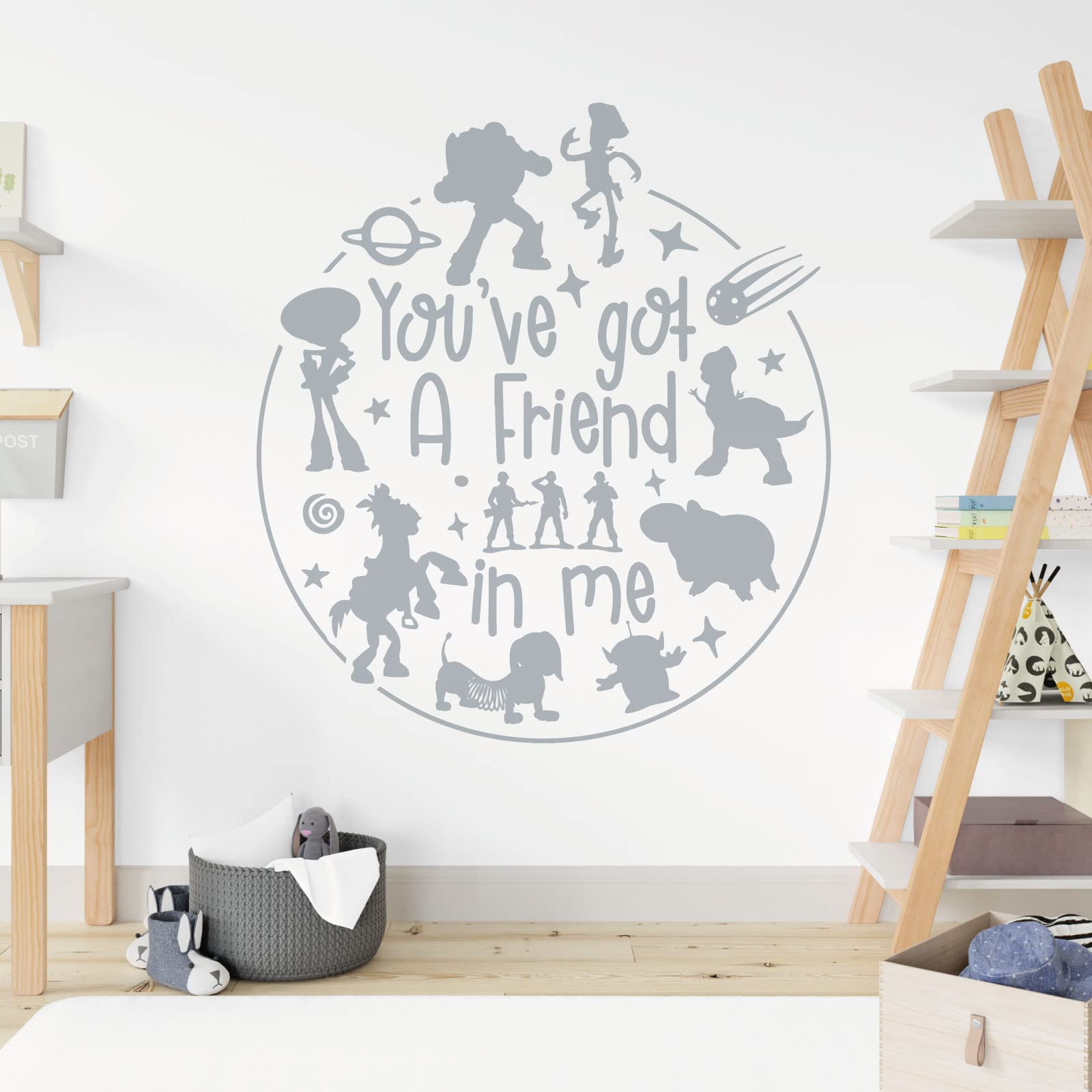 You've Got a Friend in Me - Story Inspired Children's Vinyl Wall Decal Sticker [XXLarge] [Silver]
