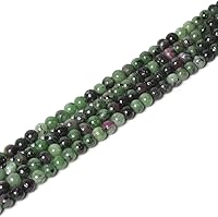 Vista 52 de Cuentas redondas sueltas de piedra de sangre africana de 0.157 pulgadas (0.157 in) para hacer joyas