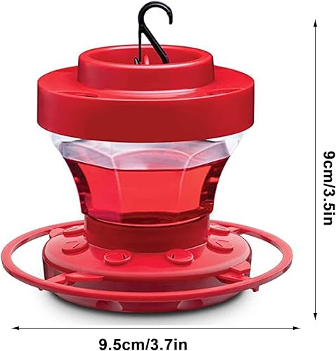 Miniatura 8 de Comedero de colibríes, comedero de plástico para colibríes para colgar al aire libre, decoración de jardín, patio, boca ancha, fácil de llenar y