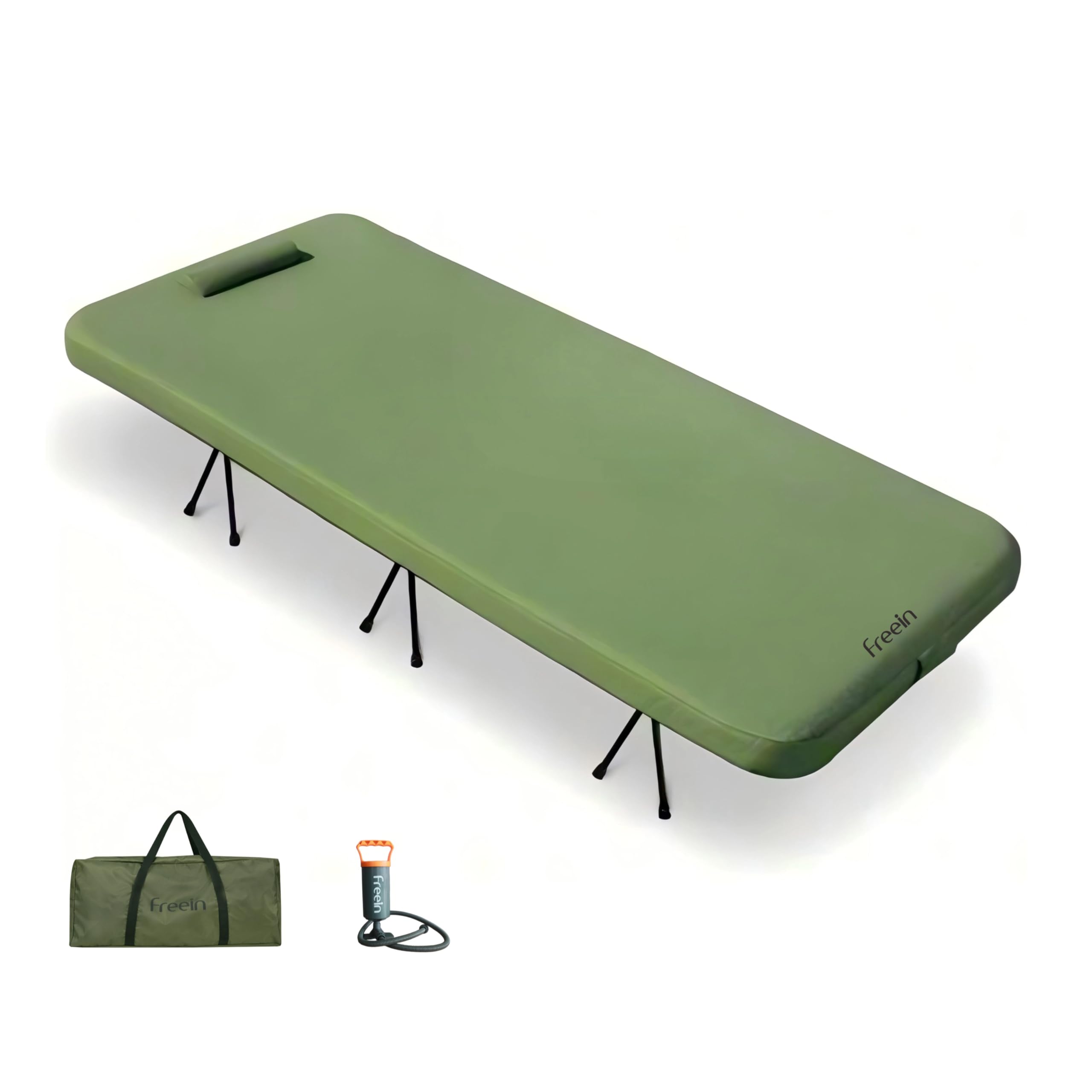 Freein Camping Cot,7 PSI Inflatable Mattress 76“x32