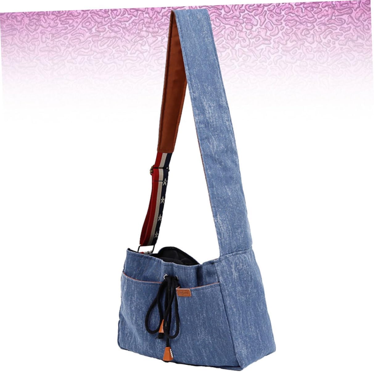 FRCOLOR Pet Dog Cat Carrier Sling Portable Pet Shoulder Bag Side Mesh Ventilation for Comfort