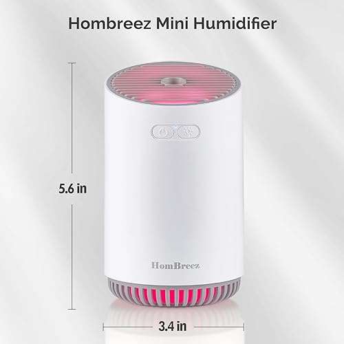 Miniatura 6 de Mini humidificador, humidificador de niebla fría para bebé, humidificador de aire pequeño de 10.8 fl oz para plantas de dormitorio, humidificador