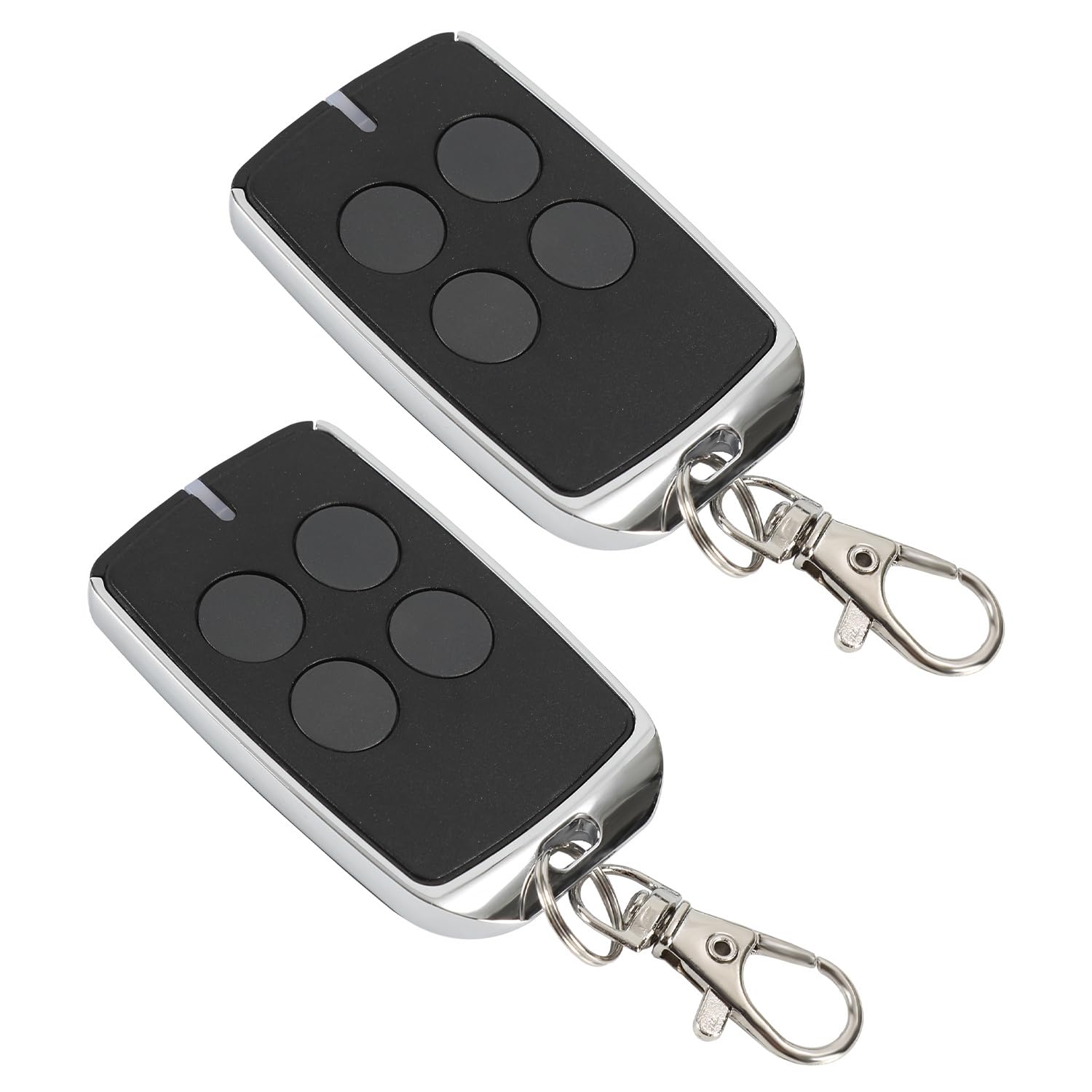 2 unidades de abridor de puerta de garaje, mando a distancia, accionamiento de puerta de doble hoja con 4 botones, 433 MHz para coches, puertas de garaje, mandos a distancia