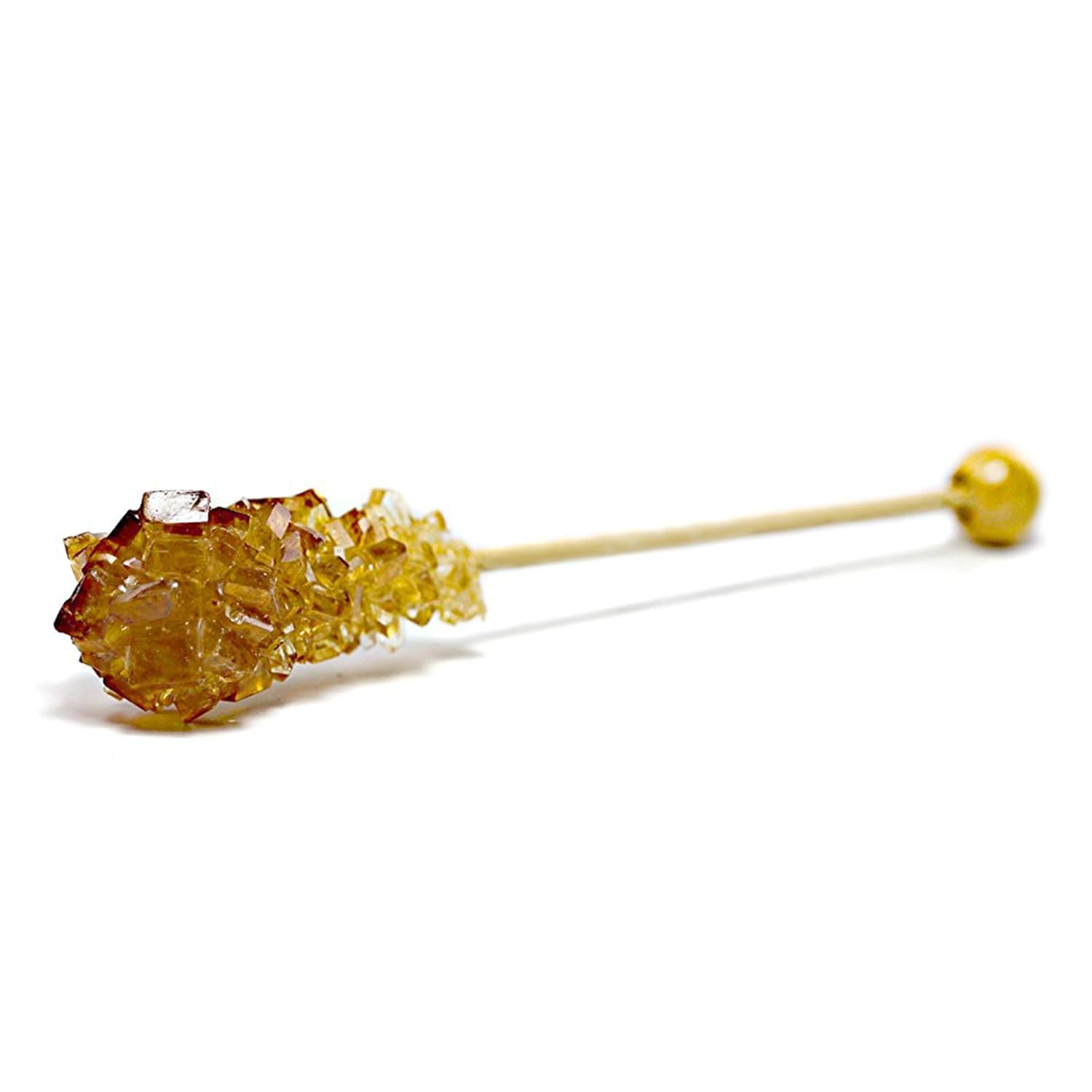 Dryden & Palmer Rock Candy Demitasse Sticks, Amber, Unwrapped, 100 Count for Coffee and Cocktails - Certified Kosher, Non GMO, Gluten Free