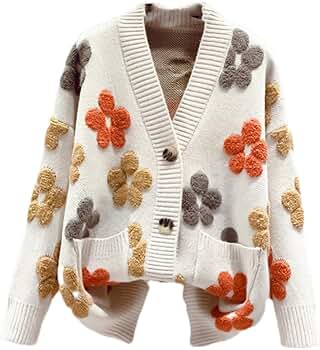 MURRAL - Framed flower knit short cardigan ベージュ 1 MURRAL Framed flower knit short cardigan