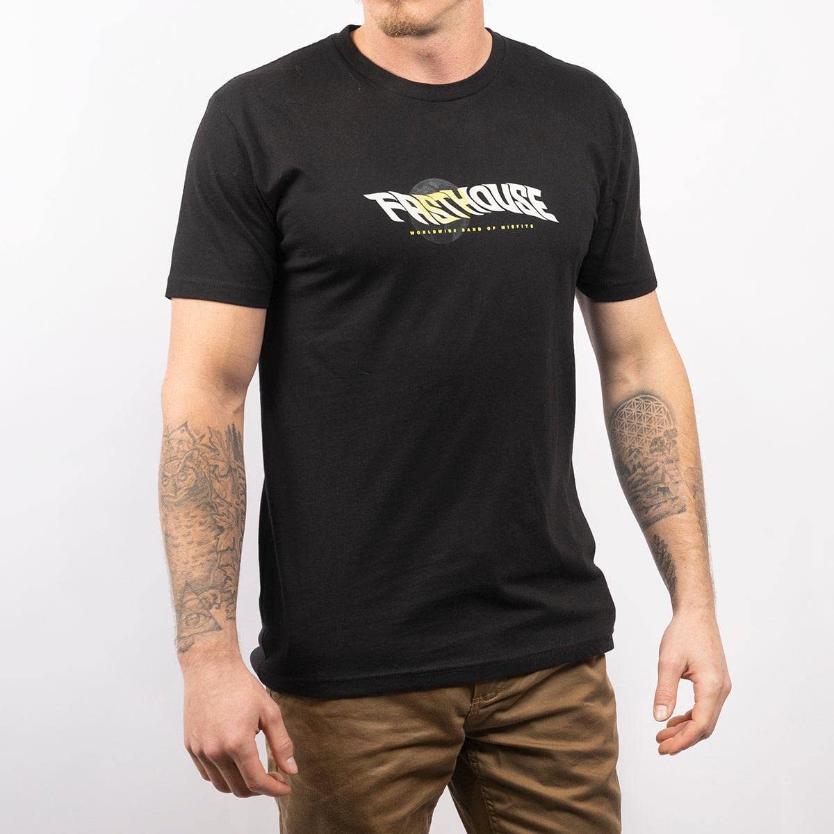 FASTHOUSE Glitch Short Sleeve Tee (Black, Medium)