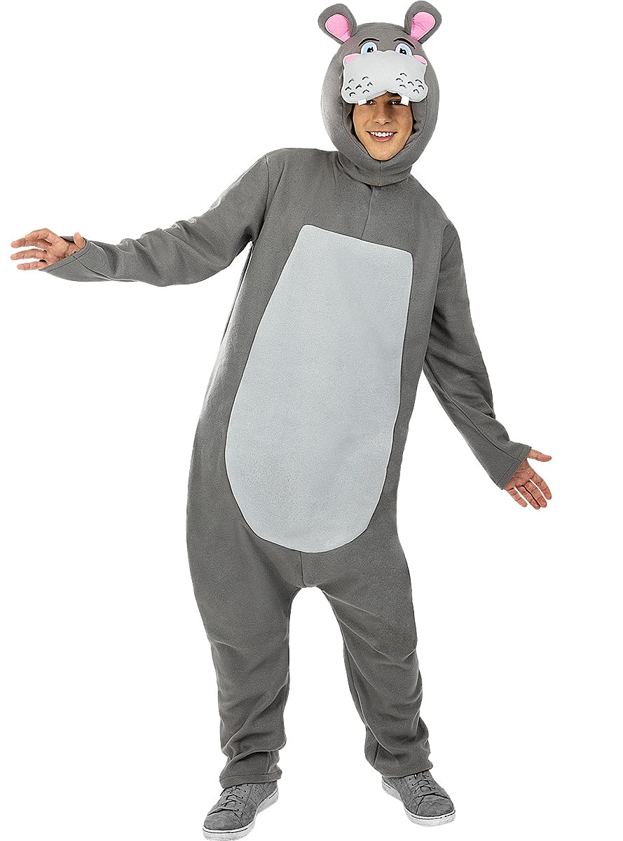 Funidelia | Costume da Ippopotamo per donna e uomo Animali - Costume per Adulto e accessori per Feste, Carnevale e Halloween - Grigio/Argentato