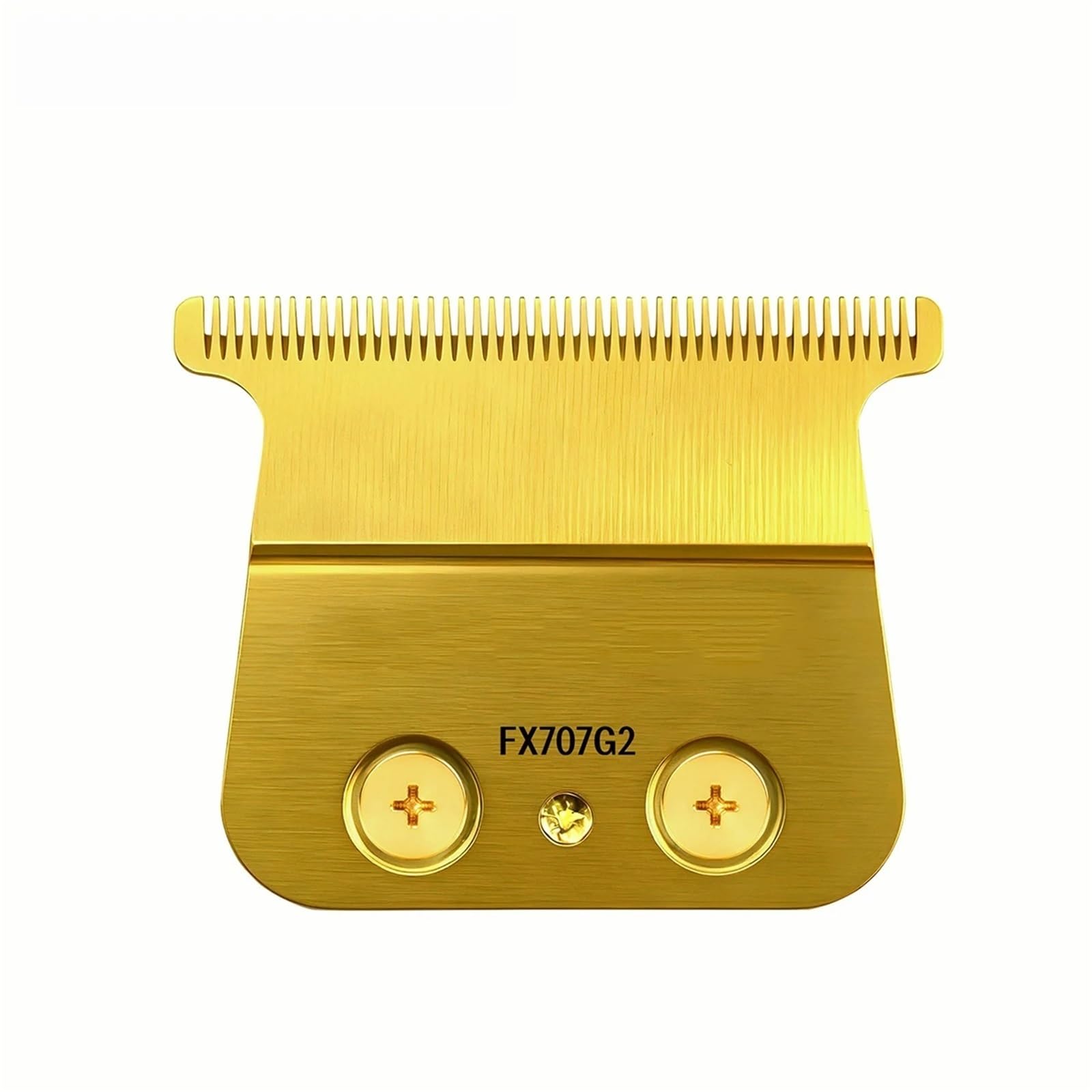Lama Di Ricambio In Acciaio Ad Alto Tenore Di Carbonio Con Denti Profondi, Compatibile Con JUCAI, F7878 FX707 FX787 Barbiere Trimmer | 2pc GOLD2.0 blade