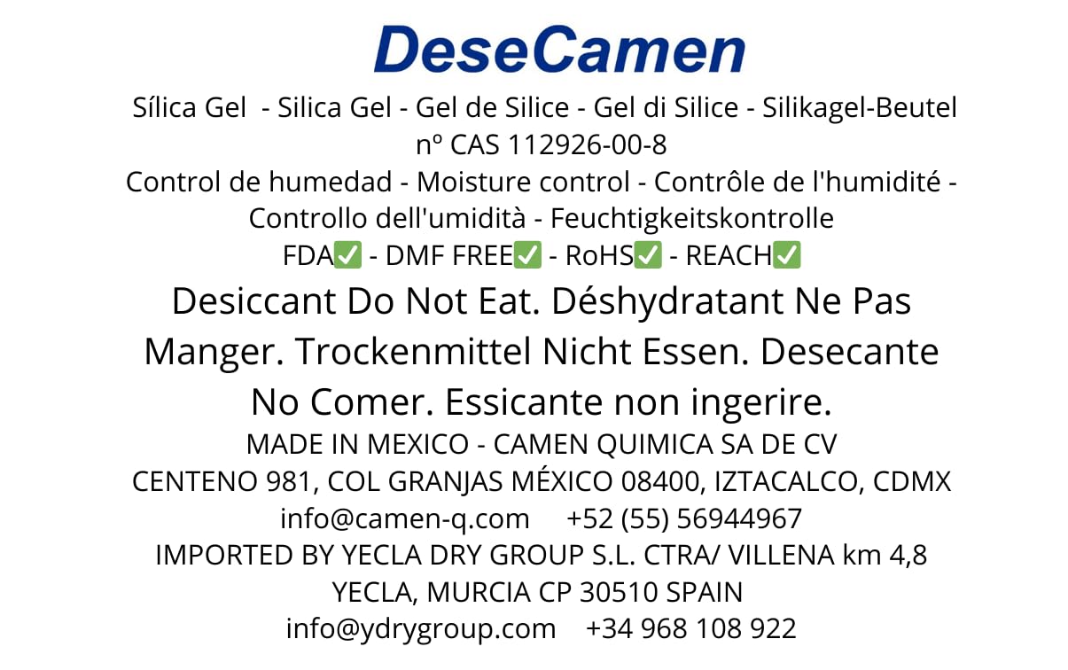 Gel de sílice naranja con indicador de saturación 1 KG 3-5 mm Absorbedor de humedad reutilizable