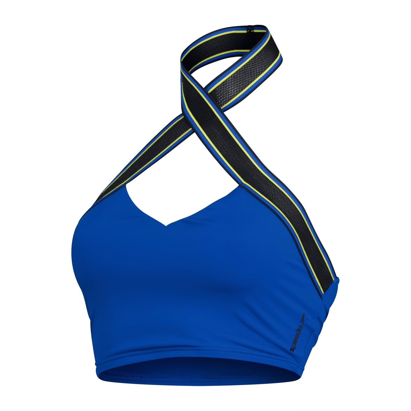 Speedo Women's Blue Halter Crop Top Bikini in Size 12, Sports Direct