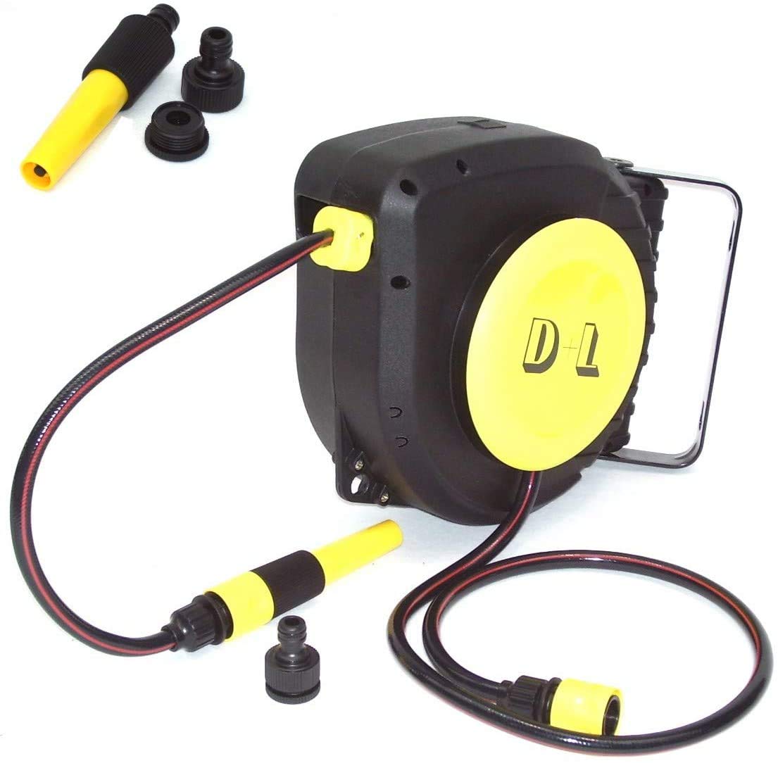 D&L AWZ 56023 - Enrollador para manguera de jardín (9 m)