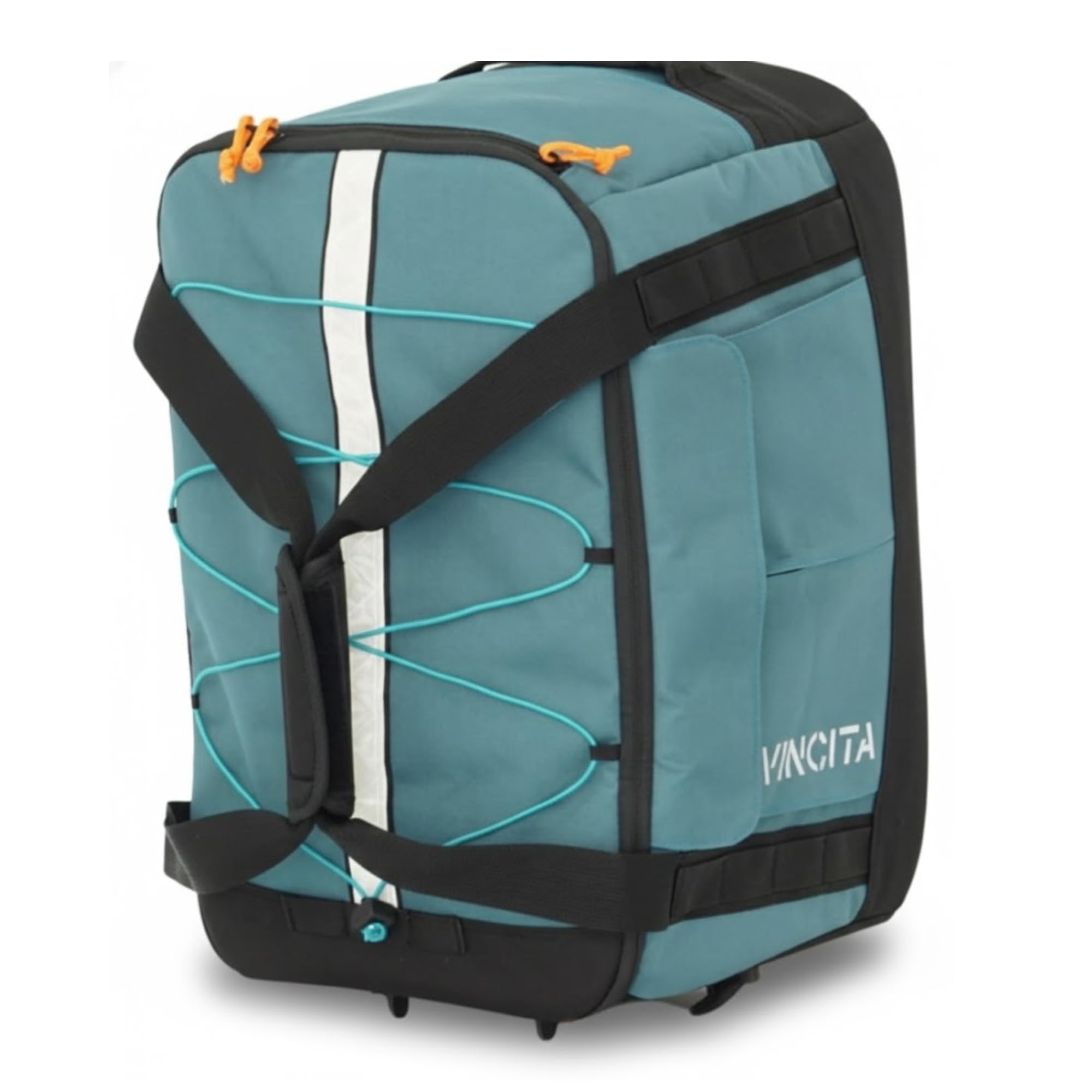 Vincita Voyage BDR Bolsa para bicicleta plegable – Mochila, Duffle, Bolsa portaequipajes Combo con KLICKfix UniKlip 2.0 37L, resistente al agua, azul, 37 Liter, Exterior, moderno