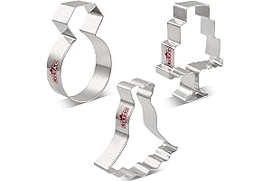LILIAO Wedding Ring Cookie Cutter: Celebrate Your Love in Style!