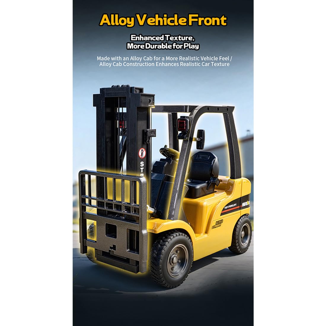 1/10 RC Flachbett Anhänger, Cargo Transport Plattform für RC Fahrzeuge und Gabelstapler