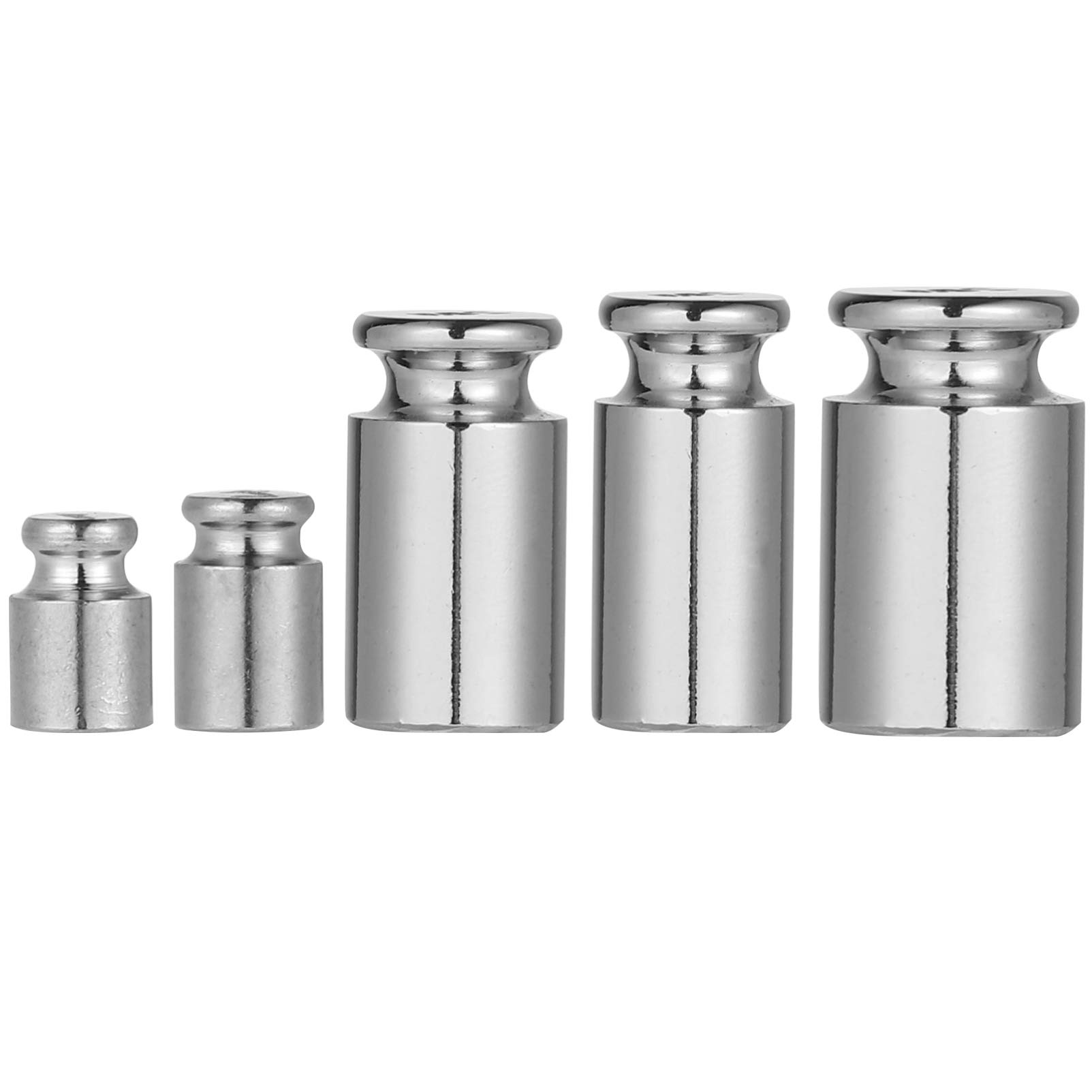 FUNOMOCYA Calibration Weight Set Chrome-Plated Steel Weights for Digital Scale Balance for Laboratory Educational and Commercial Use