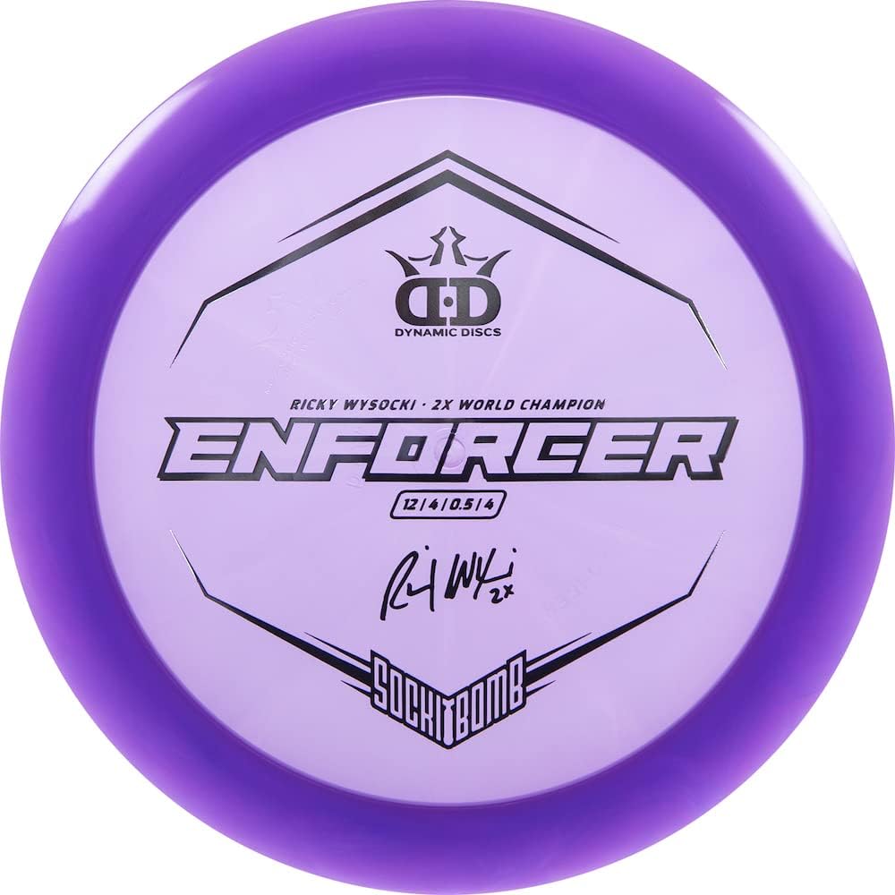 Dynamic Discs Limited Edition Ricky Wysocki Sockibomb Lucid Enforcer Distance Driver Golf Disc [Colors May Vary]