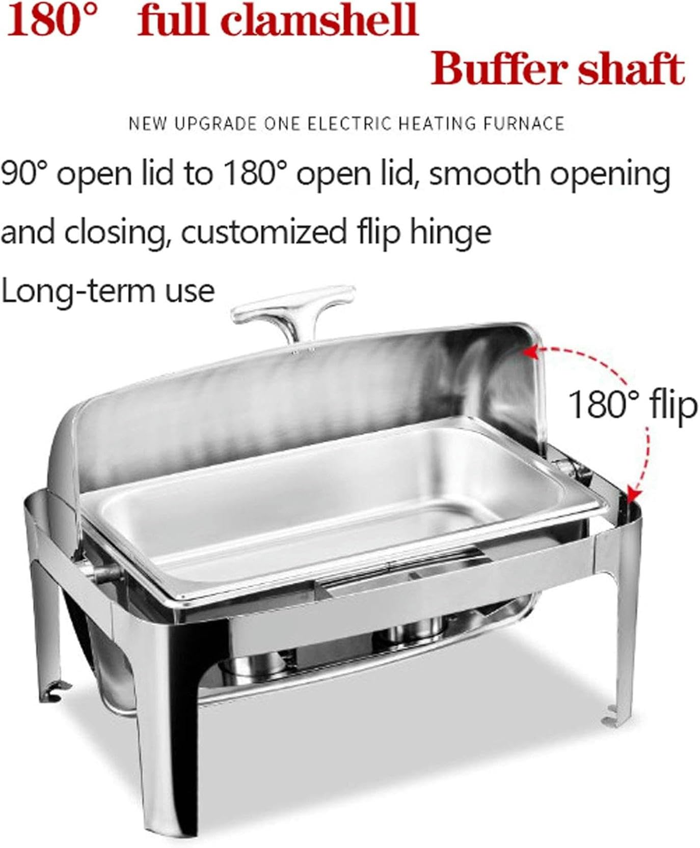 Scaldavivande con Coperchi, Scaldavivande Elettrici da 9 Litri per Feste e Buffet, Server da Buffet in Acciaio Inossidabile per Matrimoni o Feste a Buffet - Mantieni il Cibo Caldo Tutto il Giorno
