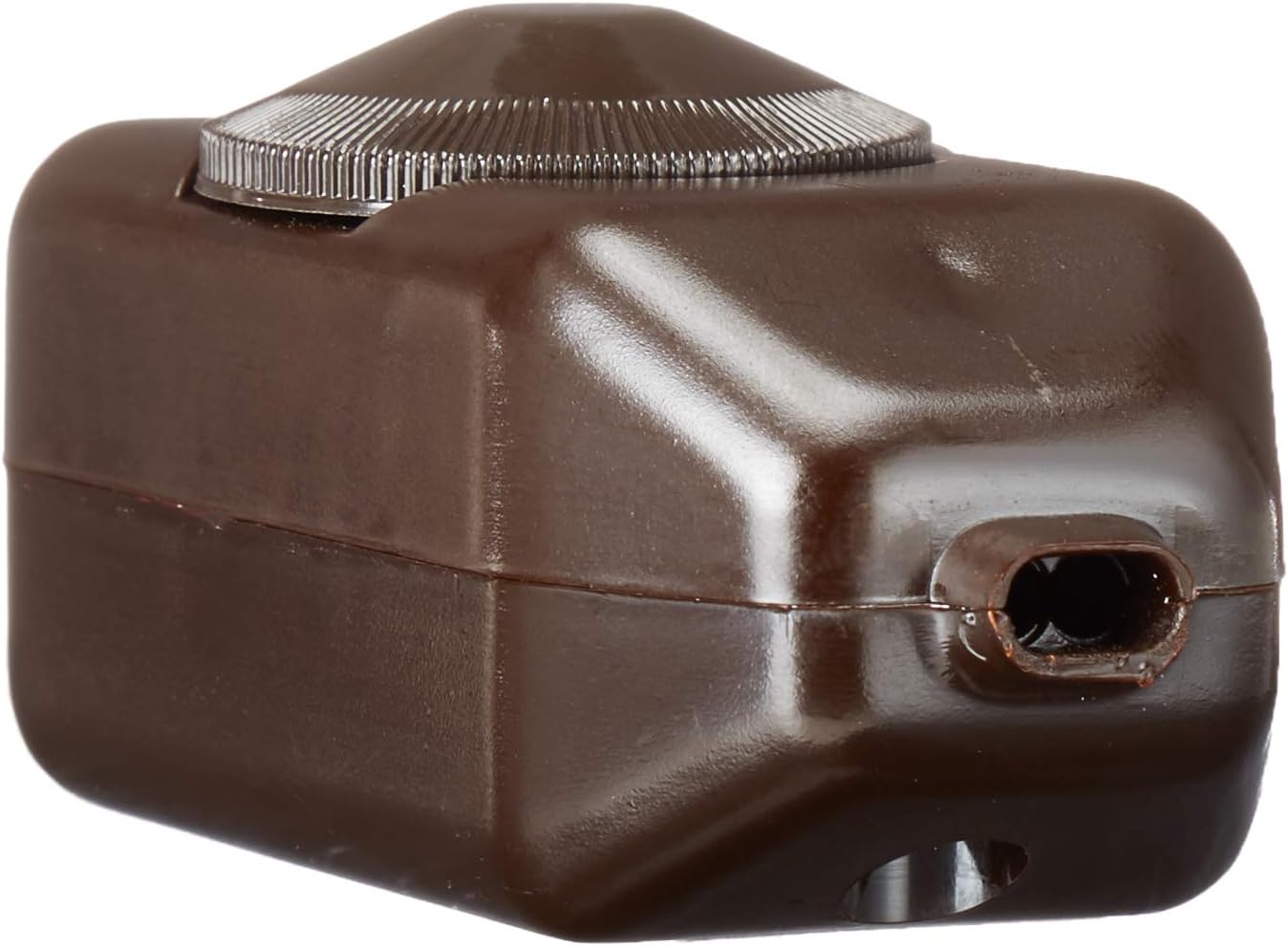 Brown Electro-Mechanical Incandescent Lamp Cord Dimmer