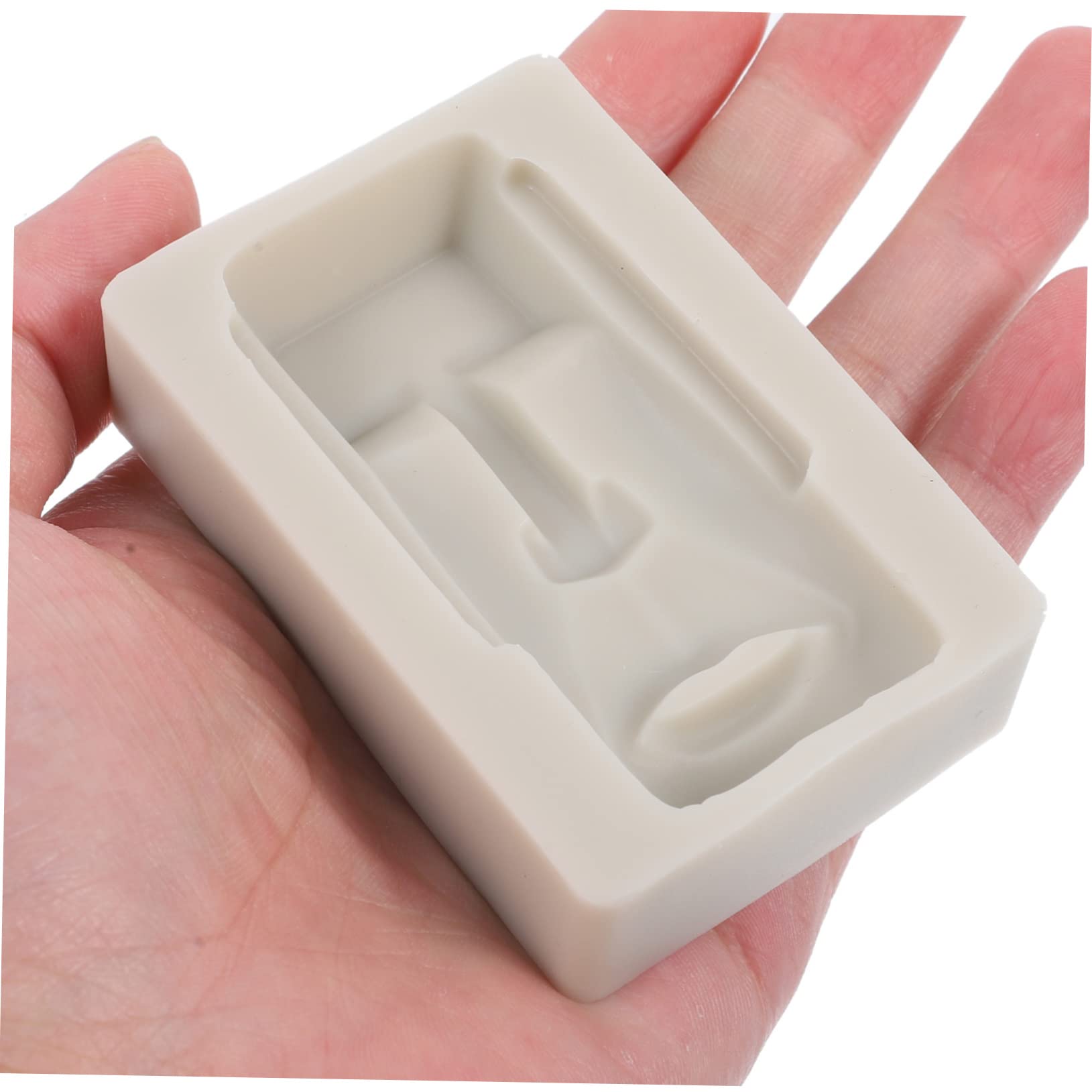 TOPBATHY 4pièces Moule Silicone Moai Pour Chocolat Et Gâteaux Pour Pâques Et Décorations De Desserts Pratique Et Moule à Chocolat Silicone De Qualité Alimentaire