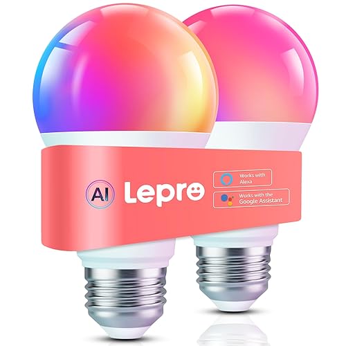 Lepro B1 AI Smart Light Bulbs - WiFi & Bluetooth