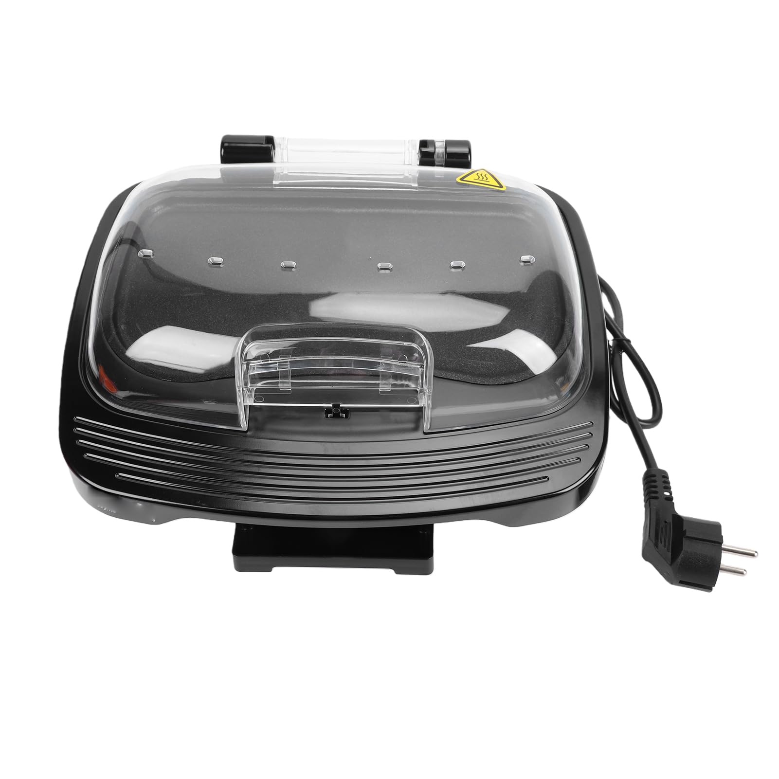 Haofy Griglia Elettrica Per Hamburger Maker 1000W Doppio Strato Antiaderente con Filtro Antiodore - Pressa Per Hamburger Cuoce 2 Contemporaneamente Per Appartamenti Colazione Facile da Pulire (Spina