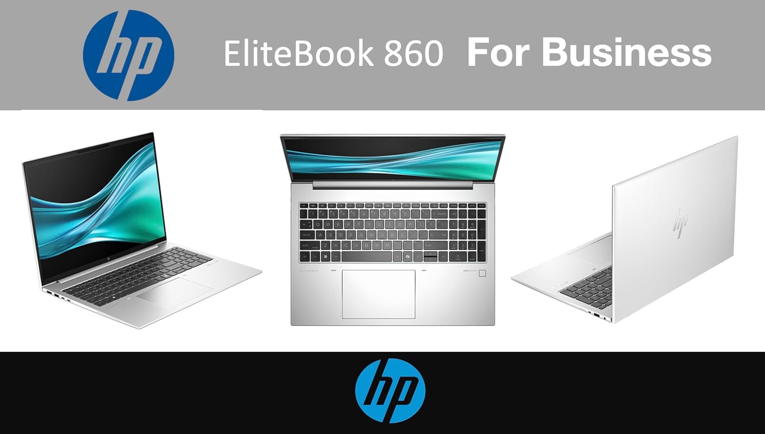 HP EliteBook 860 Business Laptop 16.0" IPS WUXGA Display (Intel Ultra 5-135U, 64GB DDR5, 1TB PCIe SSD, Intel Graphics, Backlit KB, 2 Thunderbolt 4, Fingerprint, Win 11 Pro) w/DKZ Hub