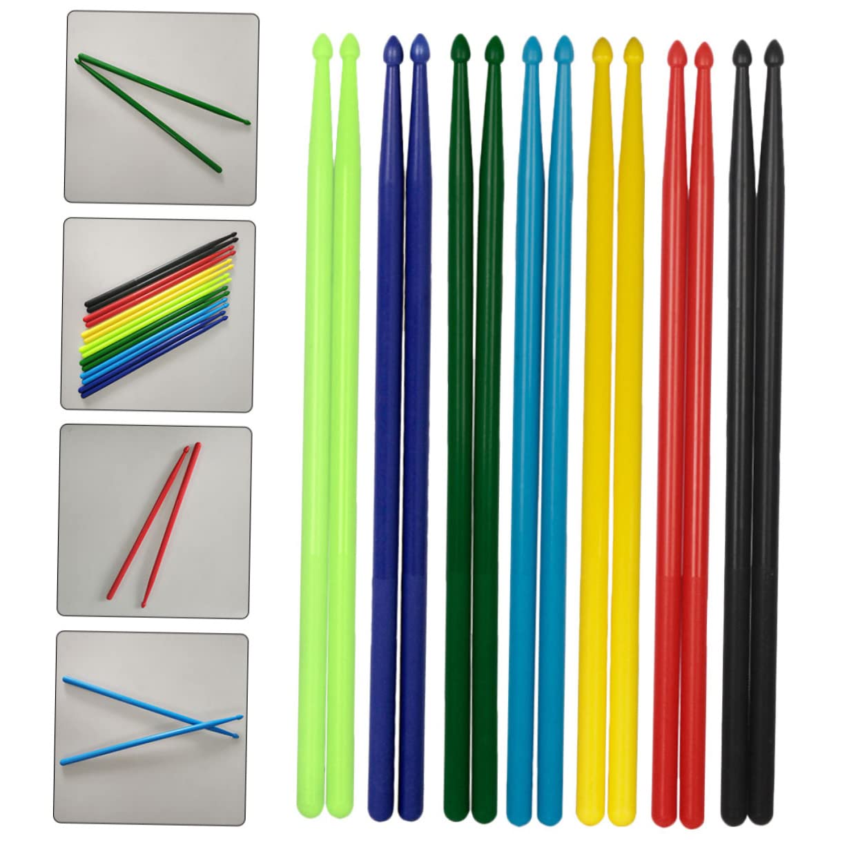 BESTonZON Bacchette in Nylon 5a per Allenare Il Ritmo Queste Bacchette Leggere E Colorate per Anni