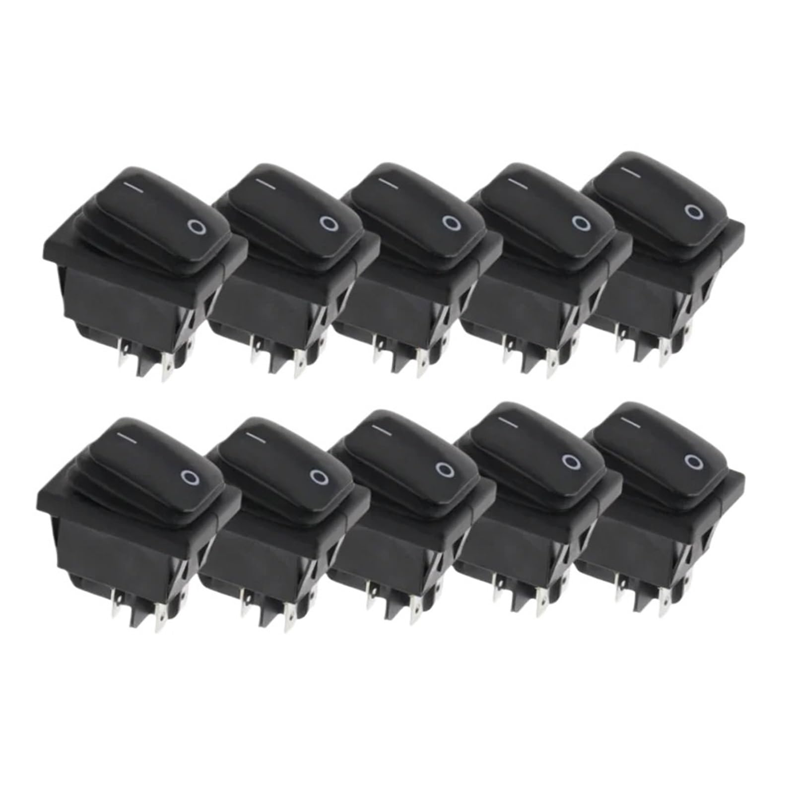 Interrupteur 12V KCD4 à 4 broches lumineux pour réparer un tableau électrique défectueux