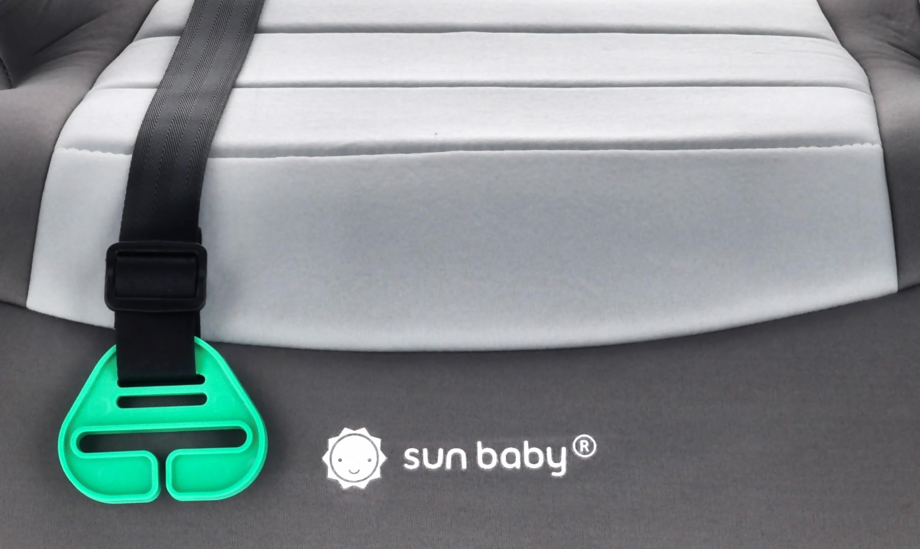 SUN BABY LITTLENEST – Podstawka Samochodowa 125–150 cm, Homologacja R129, Ergonomiczne Siedzisko dla Starszych Dzieci - Szara