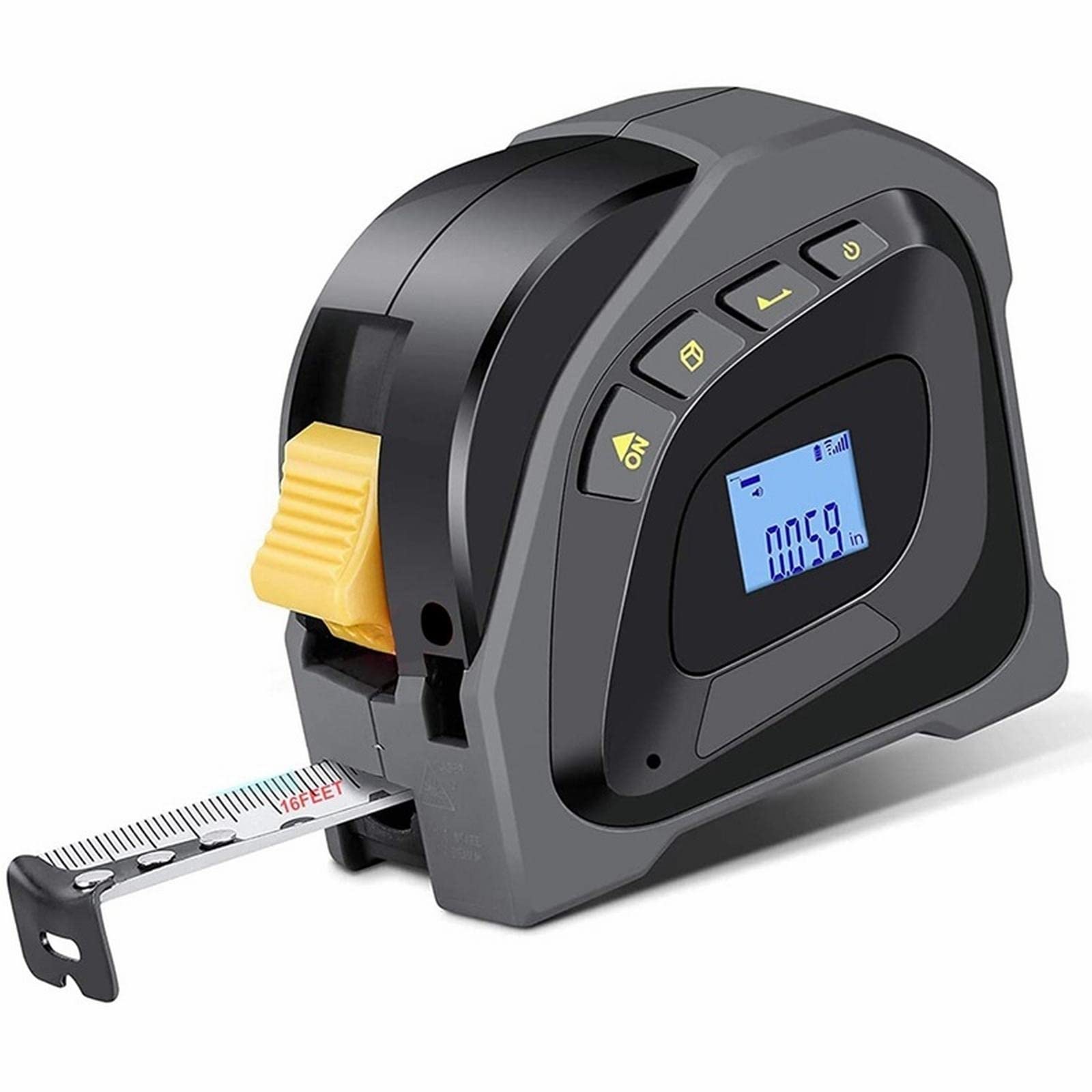 Miary Taśmowe, Taśma 2 W 1, Rozmiar Taśmy Mierniczej 16 Stóp, Wyświetlacz Cyfrowy Lcd, Zdejmowany Haczyk Magnetyczny, Dekoracja Domu Itp.