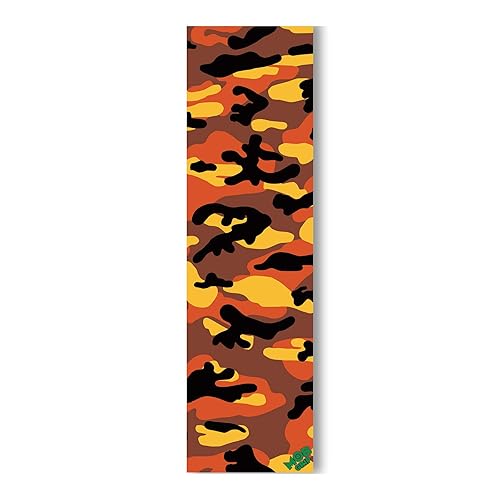 Mob Skateboard Griptape Camo Orange Grip - Hoja de cinta de agarre de 9 x 33 pulgadas
