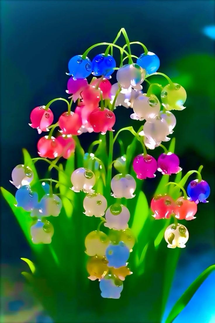 Beautiful Lily of The Valley for Planting UK, Hardy Perennial, Excellent Display, Mix Greening Flower, Natural Organic, Wedding, Balcony Garden-3 Bulbs-C