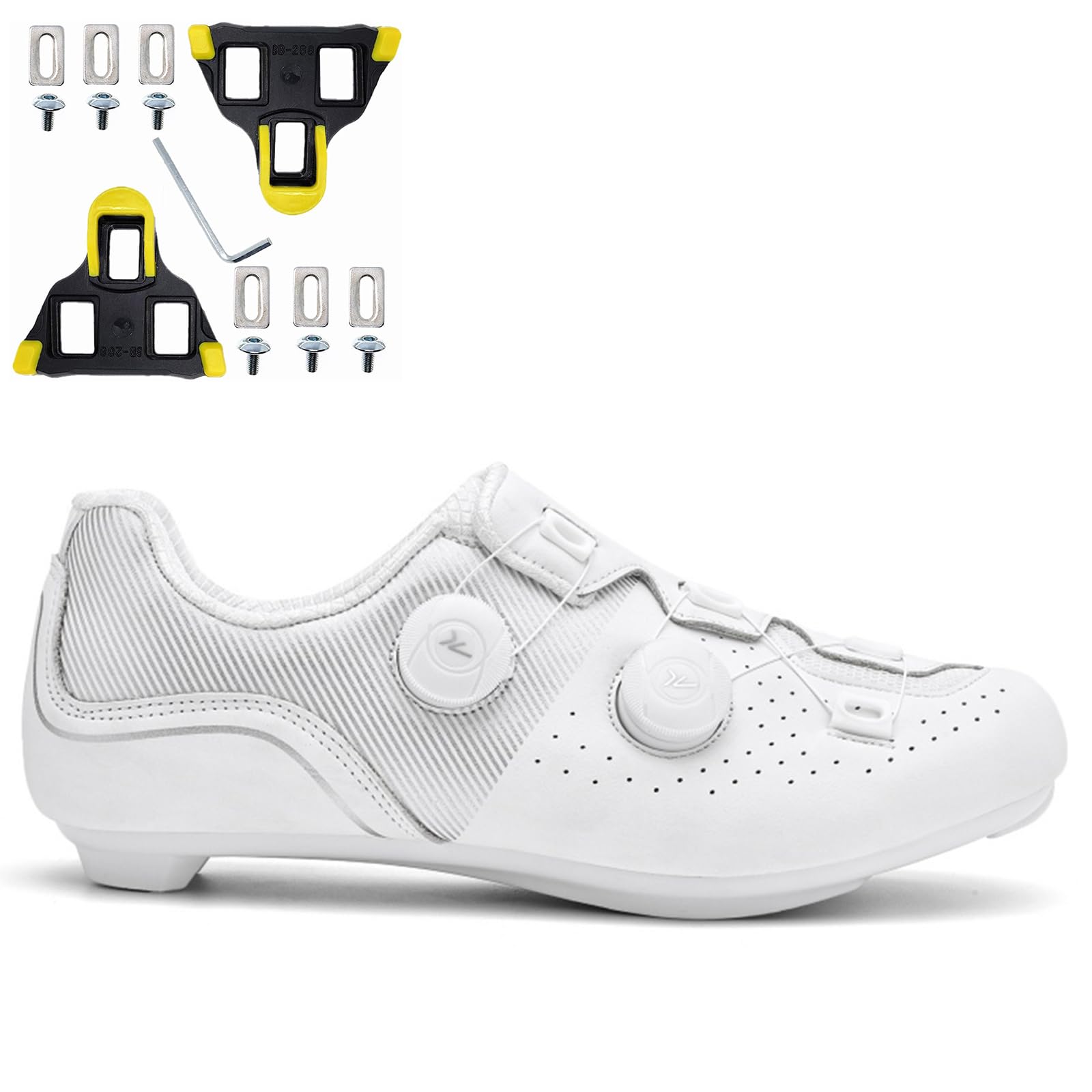 Fahrradschuhe Herren Rennradschuhe Kompatibel mit Peloton Look SPD SPD-SL Delta Lock Pedal Reitschuhe Spinning Schuhe Rennrad Schuhe Draussen